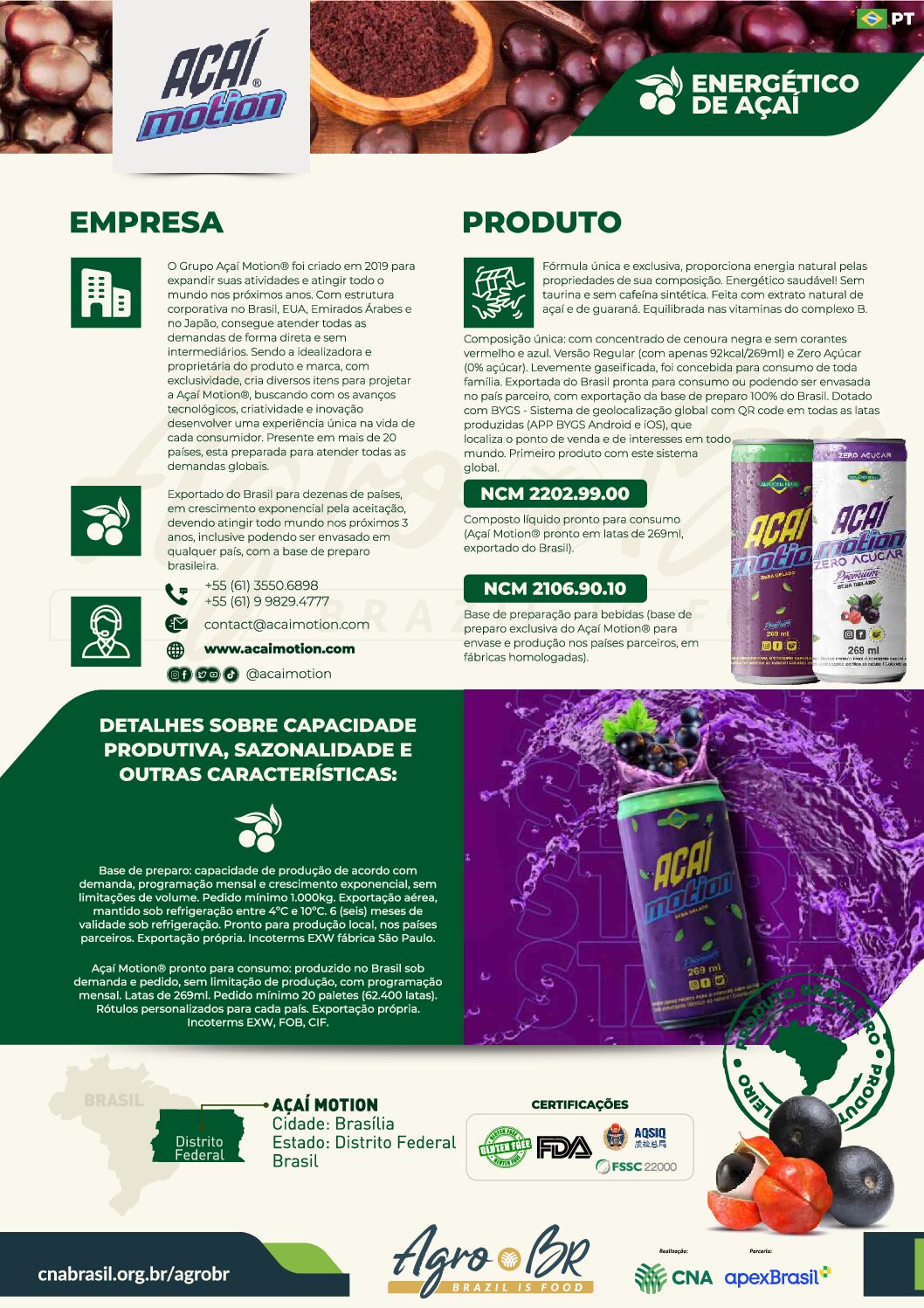 AÇAÍ MOTION CNA APEX BRASIL – PT