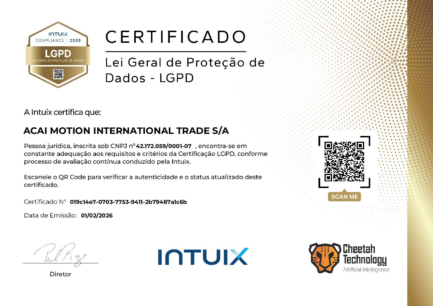 CERTIFICADO LGPD