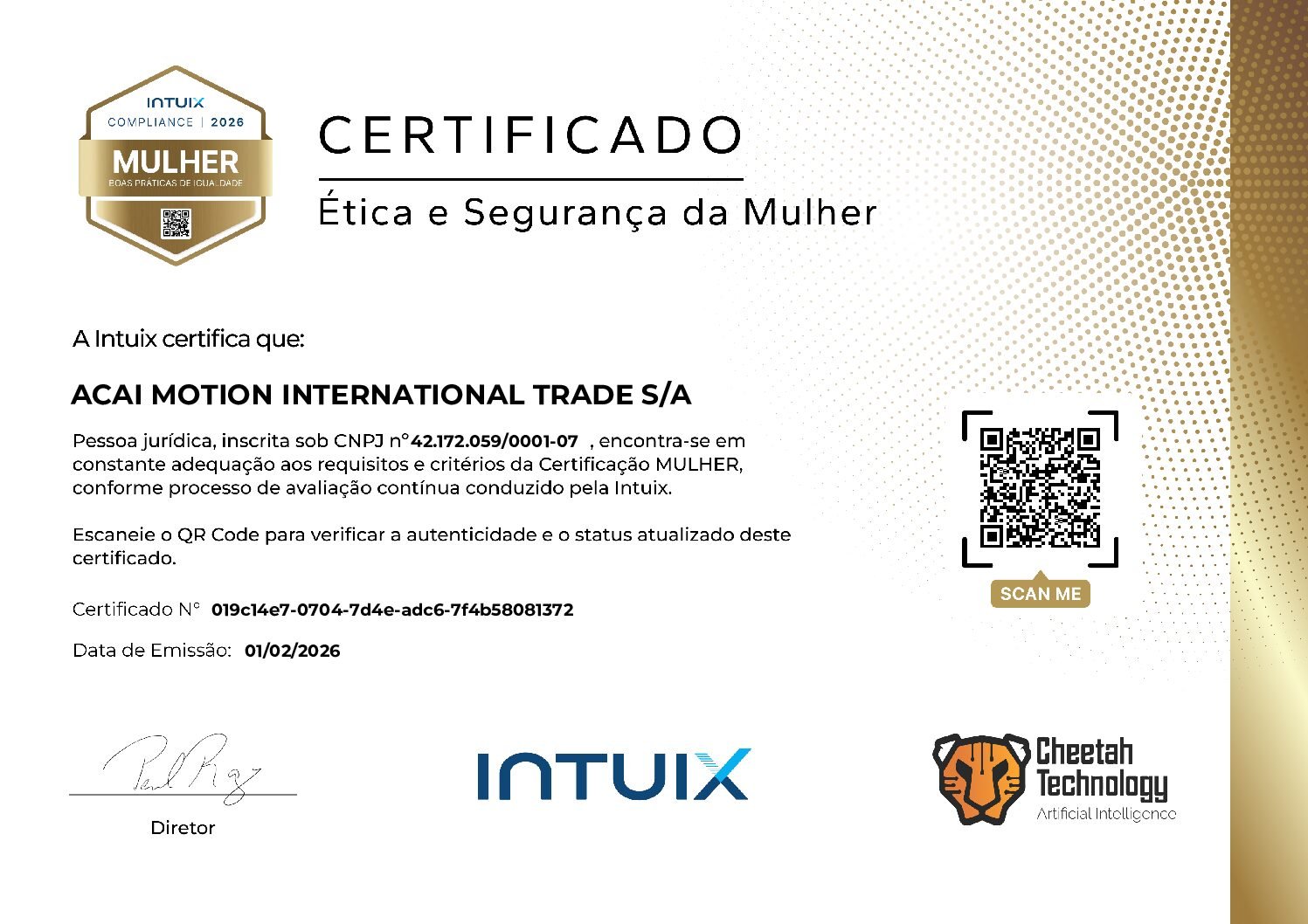 CERTIFICADO MULHER